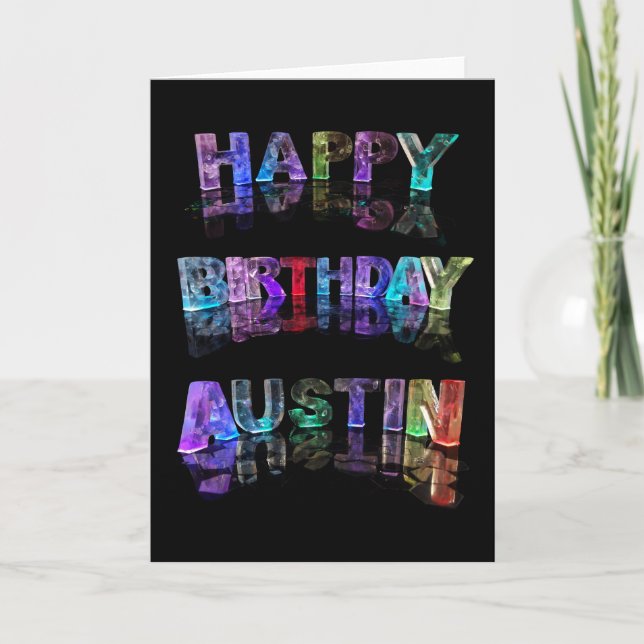 Carte Joyeux anniversaire Austin Card (Devant)