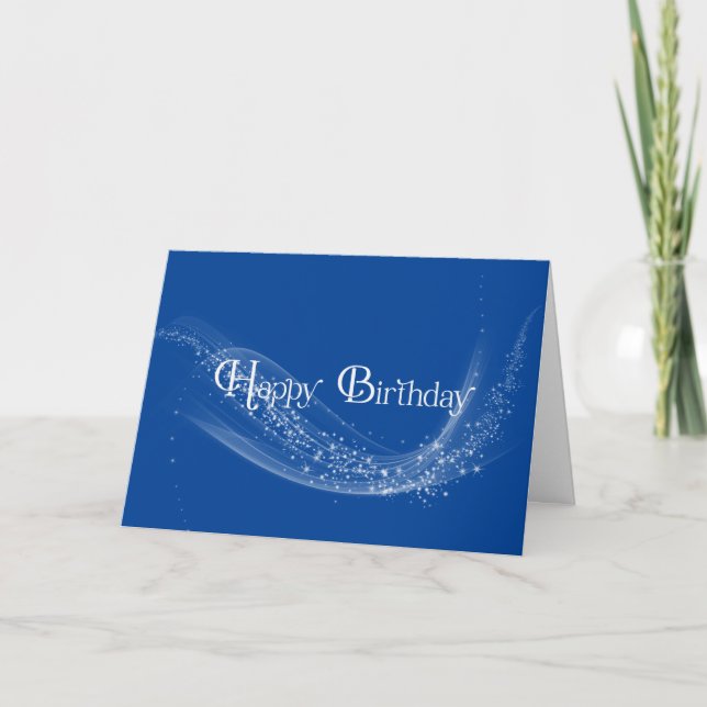 Carte Joyeux anniversaire avec piste légère (Devant)