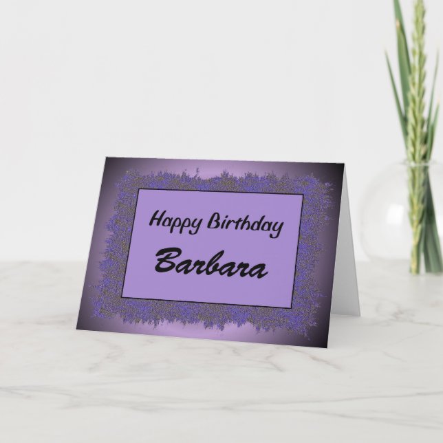 Carte Joyeux anniversaire Barbara (Devant)