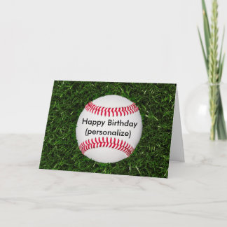 Carte Joyeux Anniversaire Baseball
