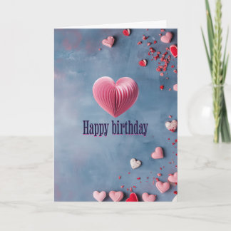 Carte Joyeux Anniversaire Beau Cœur