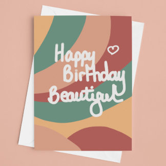 Carte Joyeux anniversaire belle