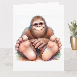 Carte Joyeux anniversaire Bigfoot 