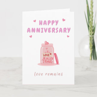 Carte Joyeux Anniversaire Bocal d'Amour