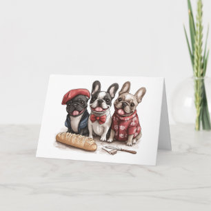 Carte Joyeux Anniversaire Bonjour Bouledogues Français