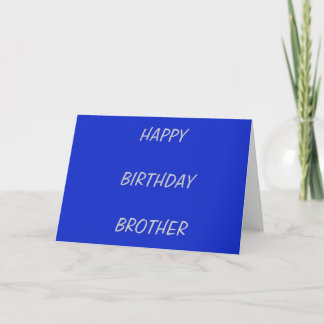 Carte Joyeux anniversaire BrotherPlain Royal Blue
