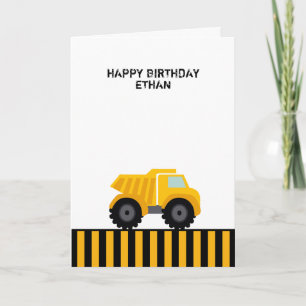 Carte Joyeux Anniversaire Camion Camion Premier Annivers