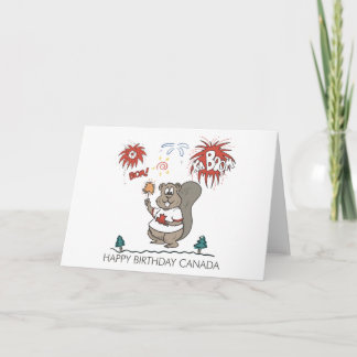 Carte Joyeux anniversaire Canada