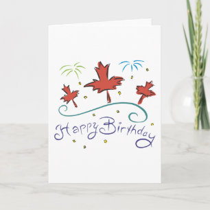 Carte Joyeux anniversaire Canada
