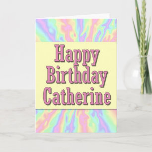 Carte Joyeux anniversaire Catherine