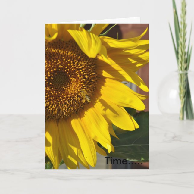 Carte Joyeux Anniversaire.......... C'est l'heure....... (Devant)