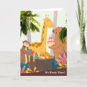 Carte Joyeux anniversaire C'est l'heure de la fête