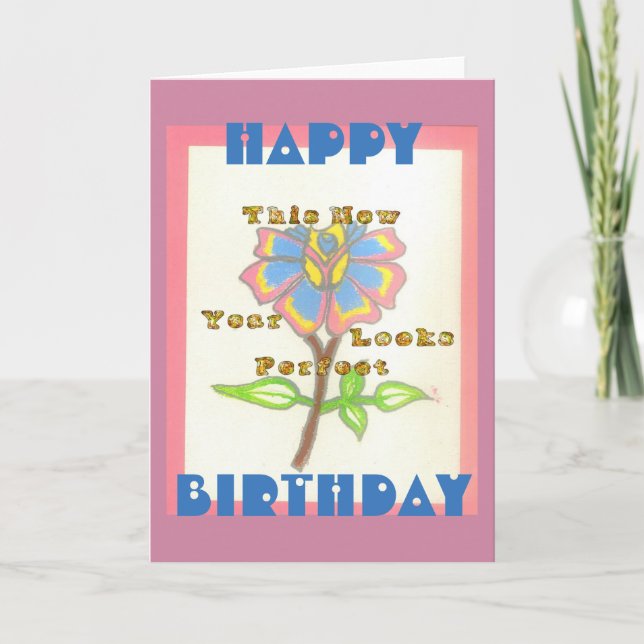 Carte Joyeux Anniversaire Cette Année Semble Parfait (Devant)