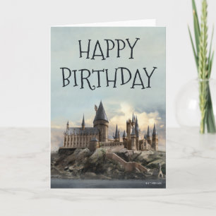 Carte Joyeux Anniversaire Château de Poudlard Harry Pott
