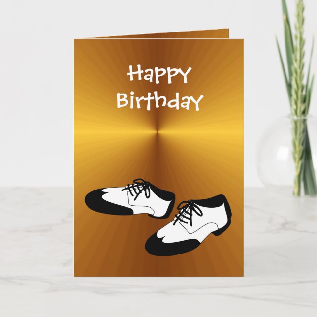 Carte Joyeux Anniversaire Chaussures de danse à voile po (Devant)