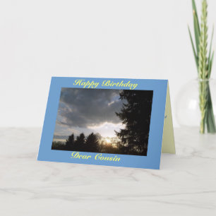 Carte Joyeux anniversaire, Cher Cousin