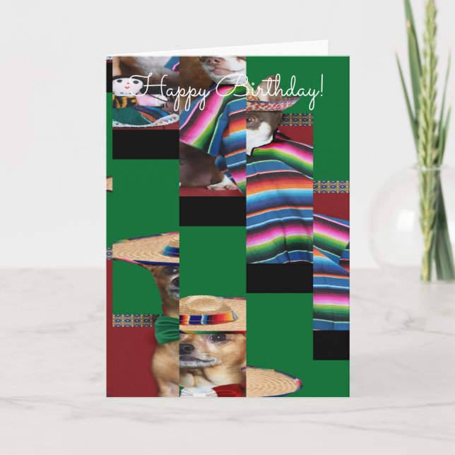 Carte Joyeux anniversaire Chihuahuas Card (Devant)