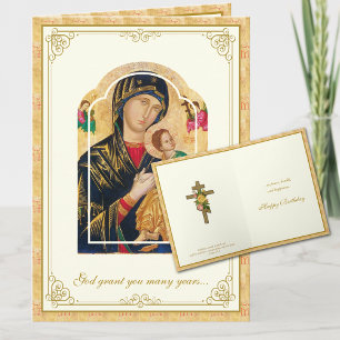 Carte Joyeux Anniversaire Chrétien Orthodoxe Byzantin Vi