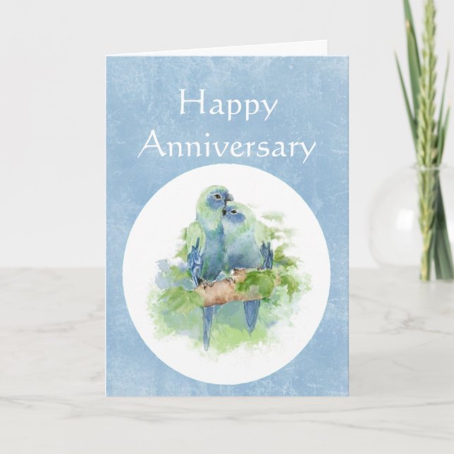 Carte Joyeux Anniversaire Christian Cuddling Parrot (Devant)
