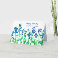 Joyeux anniversaire Co-Travailleur Blue Watercolor