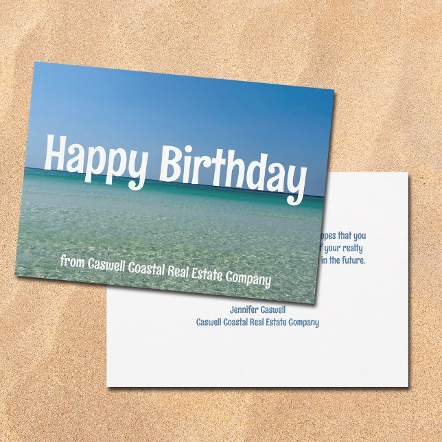 Carte Joyeux Anniversaire Coastal Company Appartement pe (Créateur téléchargé)