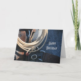 Carte Joyeux Anniversaire Cowboy / Cowgirl CUSTOM