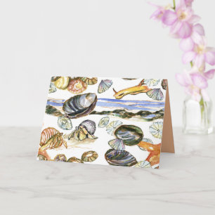 Carte Joyeux Anniversaire Créatures de la Mare de la Mer