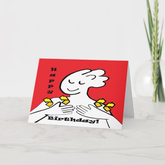 Carte Joyeux anniversaire d'ASL (Devant)