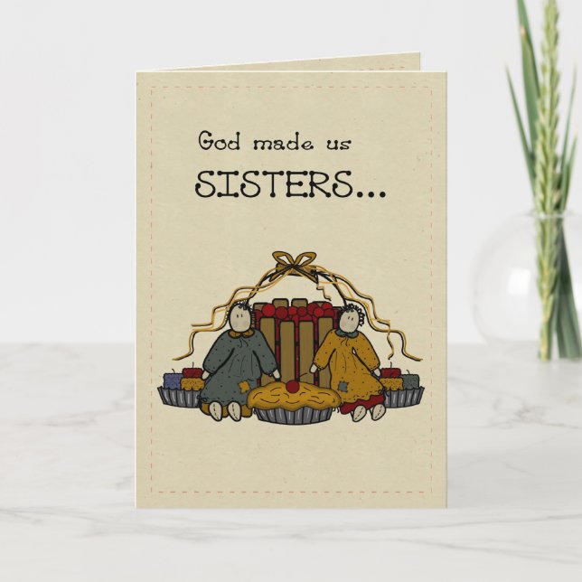 Carte Joyeux anniversaire de 3278 soeurs (Devant)