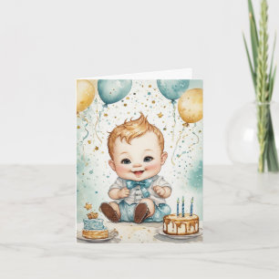 Carte Joyeux anniversaire de bébé