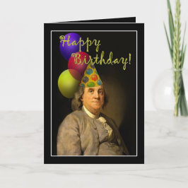 Carte Joyeux anniversaire de Ben Franklin