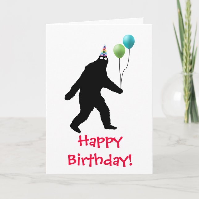 Carte Joyeux anniversaire de Bigfoot ! (Devant)