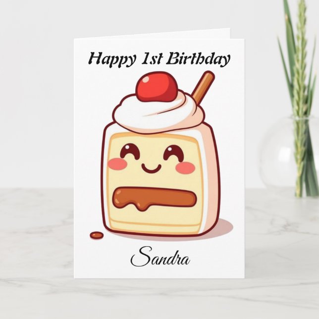 Carte Joyeux anniversaire de Cake (Devant)