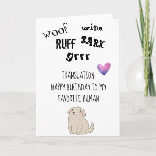 Carte Joyeux Anniversaire De Chien Cute Funny Card