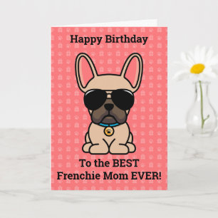 Carte Joyeux anniversaire de chien lumière Fawn Français