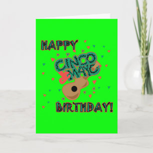 Carte Joyeux anniversaire de Cinco De Mayo !