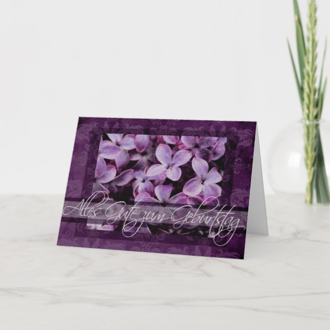 Carte Joyeux anniversaire de German Lilac Blossoms (Devant)