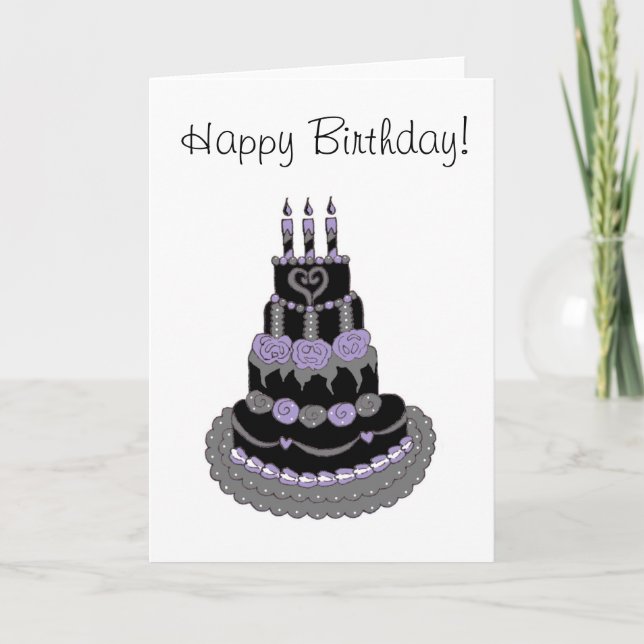 Carte Joyeux anniversaire de Gothic (Devant)