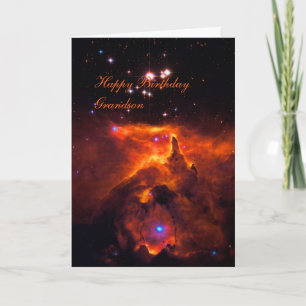 Carte Joyeux anniversaire de grand-fils - Star Cluster A