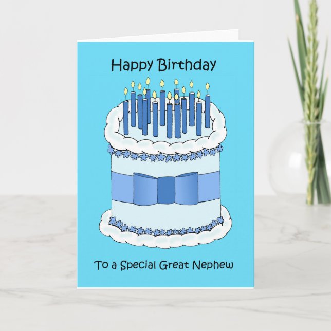 Carte Joyeux anniversaire de grand neveu (Devant)