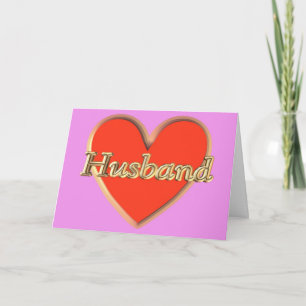 Carte Joyeux anniversaire de la femme au mari voeux d'an