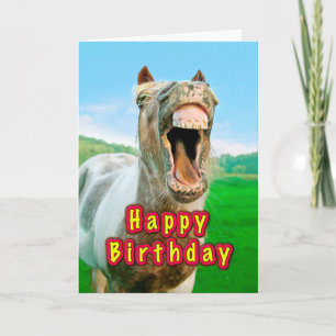 Carte Joyeux anniversaire de la Happy horse