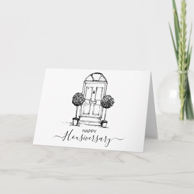 Carte Joyeux anniversaire de la maison aiguillage housiv (Devant)