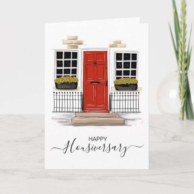 Carte Joyeux anniversaire de la maison aiguillage housiv (Devant)