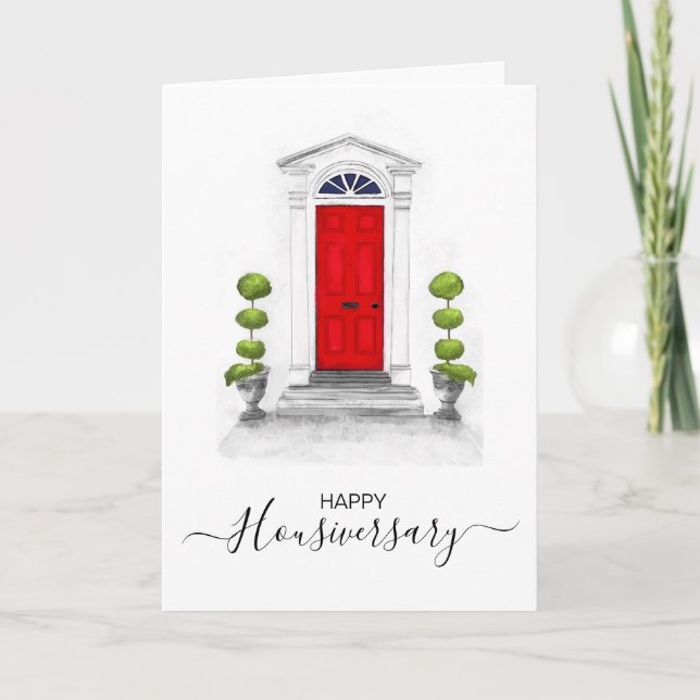 Carte Joyeux anniversaire de la maison aiguillage housiv (Devant)