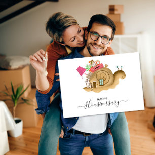 Carte Joyeux anniversaire de la maison aiguillage housiv