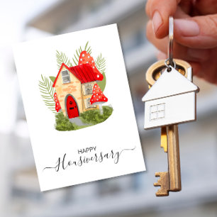 Carte Joyeux anniversaire de la maison aiguillage housiv