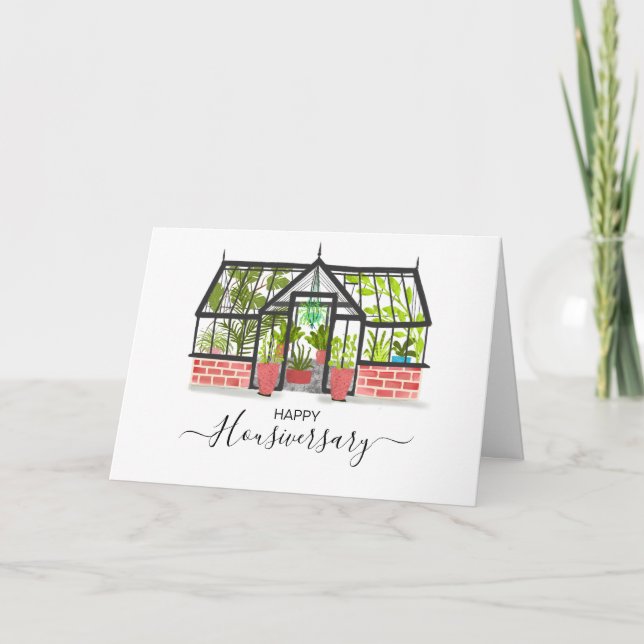 Carte Joyeux anniversaire de la maison aiguillage housiv (Devant)