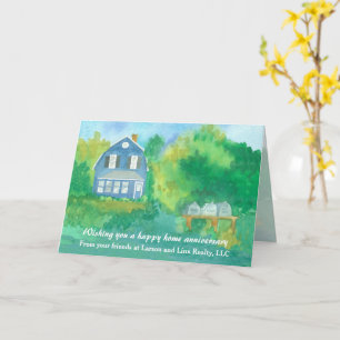 Carte Joyeux Anniversaire De La Maison Réaltor Farmhouse