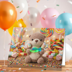 Carte Joyeux Anniversaire de la part de cette loutre mig